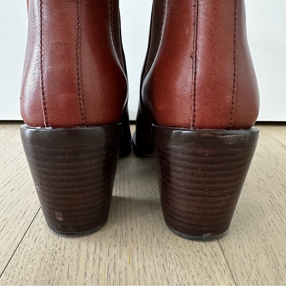 Madewell Elspeth Chelsea Heel Boot | Apple Butter Medium Brown Preloved - Picture 6 of 13